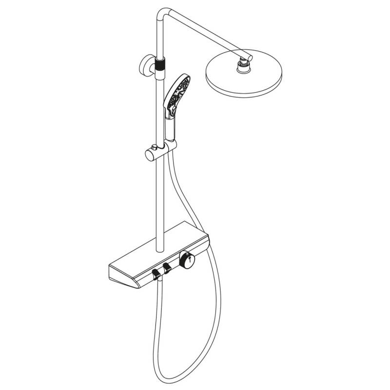 HSK Shower-Set AquaXPro 200 Thermostat 1007200 von HSK