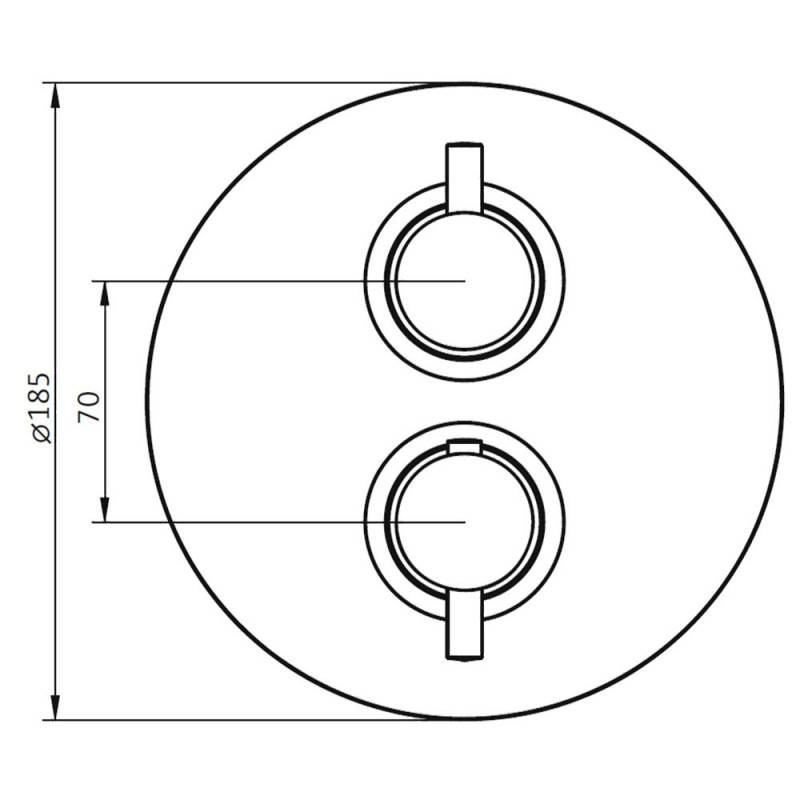 HSK Unterputz-Sicherheitsthermostat - Rund 1-3 Abgänge von HSK