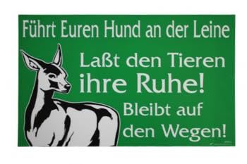 Hinweisschild Schild - Hund an der Leine - ..Tiere..Bleibt auf dem Weg - Gr. ca. 40 cm x 25 cm - 309854 Grün Hinweisschild Schild - Hund an der Leine - ..Tiere..Bleibt auf dem Weg - Gr. ca. 40 cm x 25 cm - 309854 Grün von HSK