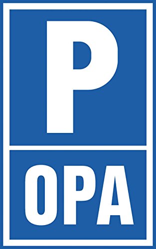 Parkplatz-Schild - Parken Opa - Gr. ca. 40x30cm - 308659 von HSK