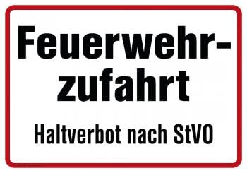 Schild - Feuerwehrzufahrt Halteverbot nach STVO - 307757/1 - Gr. ca. 50 x 35cm, von HSK