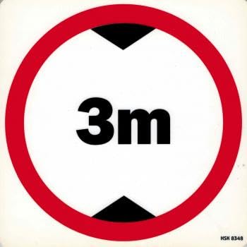 Schild - Höhe 3m - Gr. 20 X 20 cm - 308348 von HSK