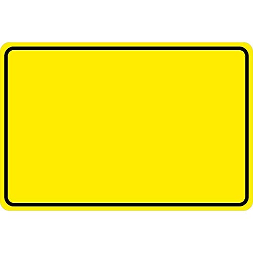 Schild Kunststoffschild Warnschild zum selbst beschriften - 308959/2 gelb - Gr. ca. 30 x 20 cm von HSK