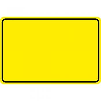 Schild Kunststoffschild Warnschild zum selbst beschriften - 308959/2 gelb - Gr. ca. 30 x 20 cm von HSK