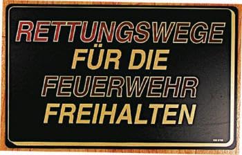 Schild - Rettungswege freihalten - 08720 - Gr. ca. 40 x 27 cm - Feuerwehr von HSK