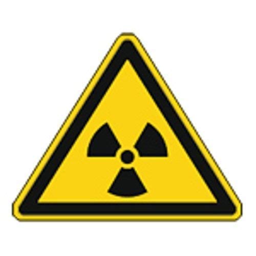 Schild Warnzeichen nach ISO 7010 - Warnung vor radioaktiven Stoffen/Strahlung - 320283 Gr. ca. 19cm x 16cm von HSK