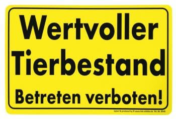 Schild - Wertvoller Tierbestand - Gr. 30 x 20 cm - Tiere Landwirtschaft - 308545 Schild - Wertvoller Tierbestand - Gr. 30 x 20 cm - Tiere Landwirtschaft - 308545 von HSK