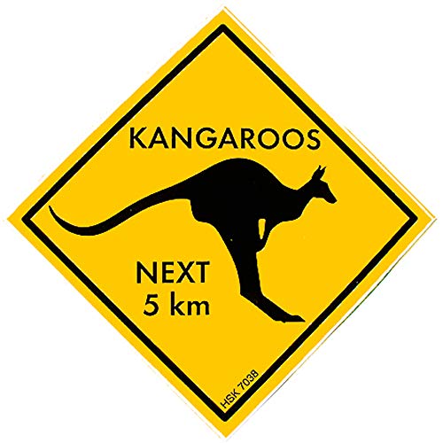 Schild mit Saugnäpfen - KANGAROOS - 307038 - Gr. ca. 20 x 20 cm von HSK