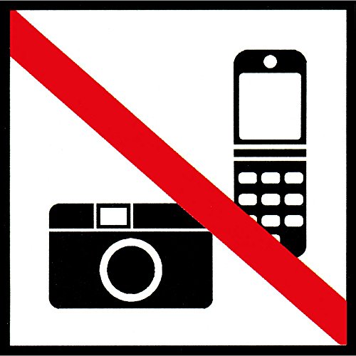 Verbotsschild Schild - Keine Kamera - Kein Handy - Gr. ca. 20 x 20 cm - 308366/5 von HSK