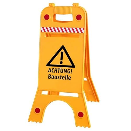 Warnaufsteller Aufsteller - Achtung! Baustelle - Gr. ca. 28 x 64 cm – 308540/2 - Dachaufsteller von HSK