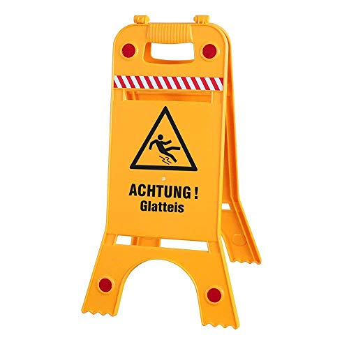 Warnaufsteller Dachaufsteller Aufsteller - Achtung! Glatteis - 308537/5 Gr. ca. 64cm x 28cm - beidseitige Beschriftung von HSK