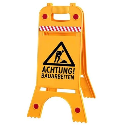 Warnaufsteller Dachaufsteller - Achtung! Bauarbeiten - Gr. ca. 28 x 64 cm – 308541/8 von HSK