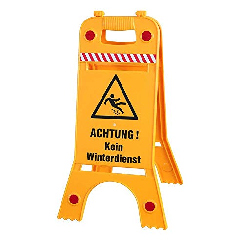 Warnaufsteller Dachaufsteller - Achtung! Kein Winterdienst - Gr. ca. 28 x 64 cm - 308539/4 Aufsteller von HSK