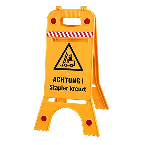 Warnaufsteller Dachaufsteller - Achtung ! Stapler kreuzt - Gr. ca. 28 x 64 cm - 308537/9 - Aufsteller - beidseitige Beschriftung Warnaufsteller Dachaufsteller - Achtung ! Stapler kreuzt - Gr. ca. 28 x 64 cm - 308537/9 - Aufsteller - beidseitige Beschriftung von HSK