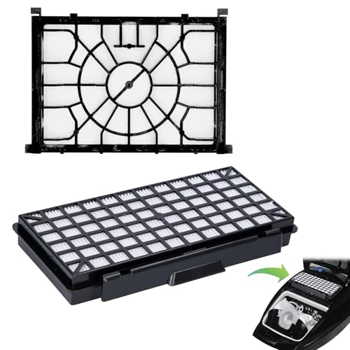 1x HEPA Filter + 1x Motorschutzfilter für Siemens Q5.0 extreme SilencePower VSQ5X1230 Staubsauger，Hepafilter Motorschutzfilter für Siemens，Alternative zu Hygienefilter VZ154HFB von HSLXBY