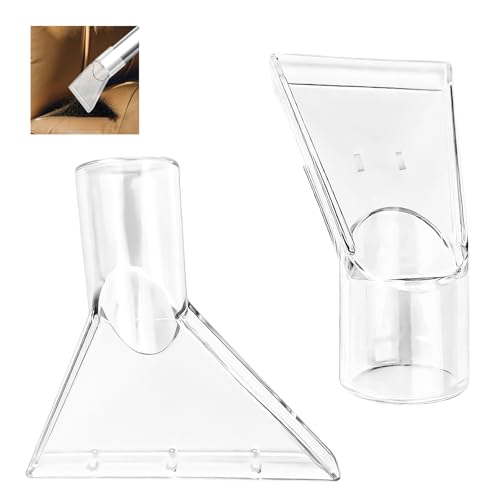2 Stück Sprühextraktionsdüse, Polsterdüse Sprühsauger, Nasssauger Düse, Nasssauger Aufsatz Transparent, 38MM Staubsauger HanddüSe, für die Autopflege Sofa Steppung Düse Nasssauger von HSLXBY