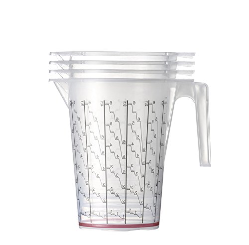 Mischbechereinlagen 920 ml 100 Stück und 1 Außenbehälter mit Skala von HSM