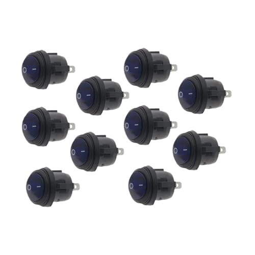 10Pcs 2D2P-BLUE NO LIGHT on/off SPST Round boat LED 20mm rocker switch no light 10A HSMXNEONJB 10Pcs 2D2P-BLUE NO LIGHT on/off SPST Round boat LED 20mm rocker switch no light 10A HSMXNEONJB von HSMXNEONJB