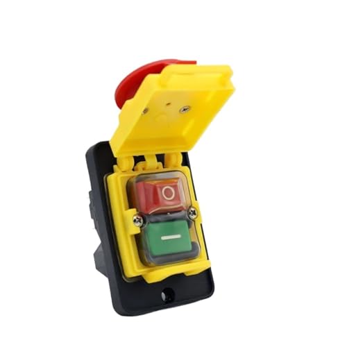 1PC KJD18 7 Pins Push Button Switch Emergency Stop Switches HSMXNEONJB von HSMXNEONJB