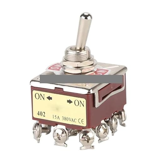 1Pcs E-TEN 402 ON-ON 2 Position 12Pins 15A 380VAC Rocker Toggle Switch HSMXNEONJB 1Pcs E-TEN 402 ON-ON 2 Position 12Pins 15A 380VAC Rocker Toggle Switch HSMXNEONJB von HSMXNEONJB