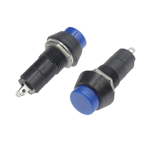 1pcs Blue Self locking PBS-11A 12mm Push Button Switch Latching Switchs 1A 250V AC 2PIN PBS-11B HSMXNEONJB von HSMXNEONJB