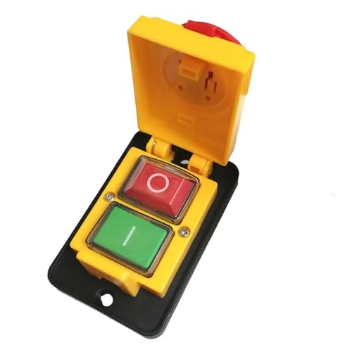 1pcs DZ05 7 Pins 400V IP55 Three-Phase Electromagnetic Emergency Stop Push Button Switch HSMXNEONJB von HSMXNEONJB