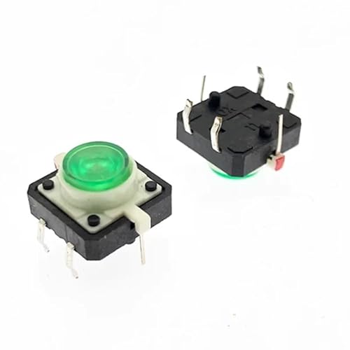 5PCS 12X12X7.3 Tactile Push Button Switch Momentary Tact green LED 12 * 12 * 7.3mm HSMXNEONJB 5PCS 12X12X7.3 Tactile Push Button Switch Momentary Tact green LED 12 * 12 * 7.3mm HSMXNEONJB von HSMXNEONJB