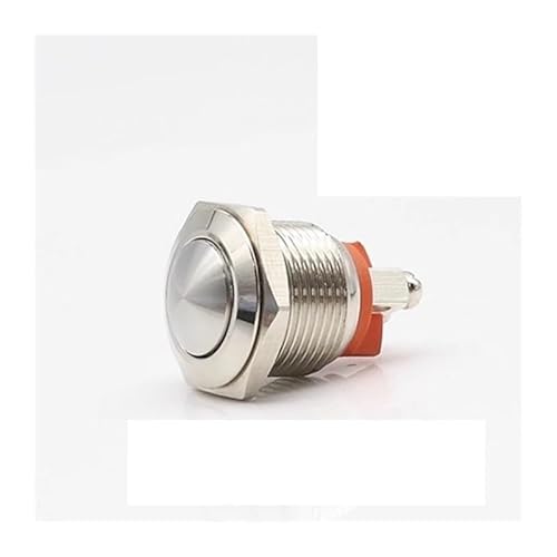 5pcs 16mm 1NC Momentary Reset Metal Push Button Switch IP65 Dome Head Screw Foot Doorbell HSMXNEONJB von HSMXNEONJB