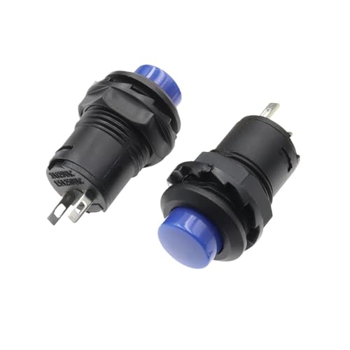 6PCS Self locking blue Pushbutton Switches DS228 DS428 12mm OFF- ON 3A /125VAC 1.5A/250VAC HSMXNEONJB von HSMXNEONJB