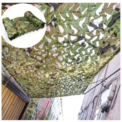 HSPLXYT 2x3m tarnnetz Sonnenschutz Camouflage Netz sonnensegel pergola beschattungsnetz for Militärdekoration,Jagd,Camping,Outdoor-Anti-Aging-Schatten-netzabdeckung (Size : 2x5m/6.6x16.4ft) von HSPLXYT