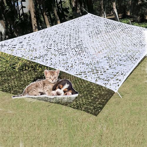 Tarnnetz/sonnensegel 2x3m / Camouflage Netz, außenliegender Sonnenschutz, Tarnung, Sichtschutz, for Garten, Freizeit, Camping, Party, Bars, Dekoration. (Size : 5x5m/16.4x16.4ft) von HSPLXYT