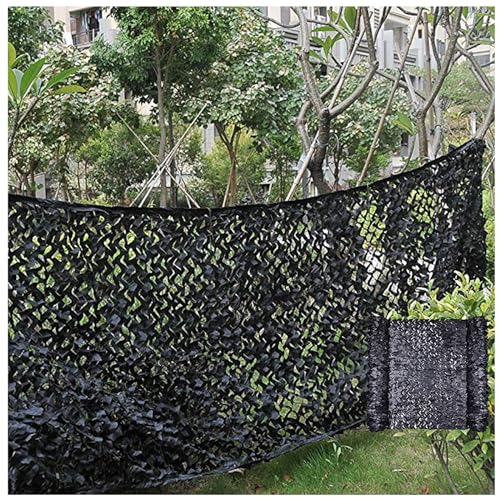 Tarnnetz 2x3m, Sonnensegel, Garten Sichtschutz, Camouflage-Netz,für Outdoor-Sonne, thematische Party-Dekorationen Autoabdeckung (Garten-Schatten-Netz)(Size:300x300Cm/9.8x9.8ft) von HSPLXYT