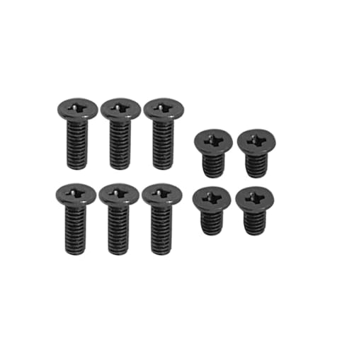 HSSDTECH Bodengehäuse Laptop Schrauben für Lenovo IdeaPad S145-14API 81UV S145-14AST 81ST S145-14IGM 81MV 81SB S145-14IKB 81VB S145-14IWL 81MU S145-14IIL 81W6 10pcs Black Bottom case Laptop Screws von HSSDTECH