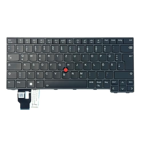HSSDTECH Deutsch Tastatur (IT) mit Hintergrundbeleuchtung für Lenovo ThinkPad T14 Gen 3, P14s Gen 3, L14 Gen 3, L14 Gen 4, T14 Gen 4, P14s Gen 4 SN21D67624 5N21D68100 Keyboard Backlight DE ISO von HSSDTECH