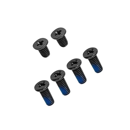 HSSDTECH Gehäuse-Bodenschraube für HP 14-CF 14s-CF 14-CR 14s-CR 14-Dk 14s-Dk 14-DF 14s-DF 240 245 G8 340 348 G7 Schwarze Sockelschrauben (4 lang 2 kurz) Ein Set mit 6 Stück von HSSDTECH