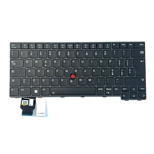 HSSDTECH Italienisch Tastatur (IT) mit Hintergrundbeleuchtung für Lenovo ThinkPad T14 Gen 3, P14s Gen 3, L14 Gen 3, L14 Gen 4, T14 Gen 4, P14s Gen 4 SN21D67624 5N21D68100 Keyboard Backlight IT ISO von HSSDTECH