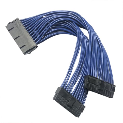 HSSDTECH Netzkabel für ATX 24Pin 1 auf 2 Verlängerungskabel Stromversorgung von HSSDTECH