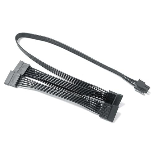 HSSDTECH Netzkabel für Corsair RM850 RM1000 PCI-E 6Pin 1 Male to 4 Stromkabel Gerader Kopf von HSSDTECH