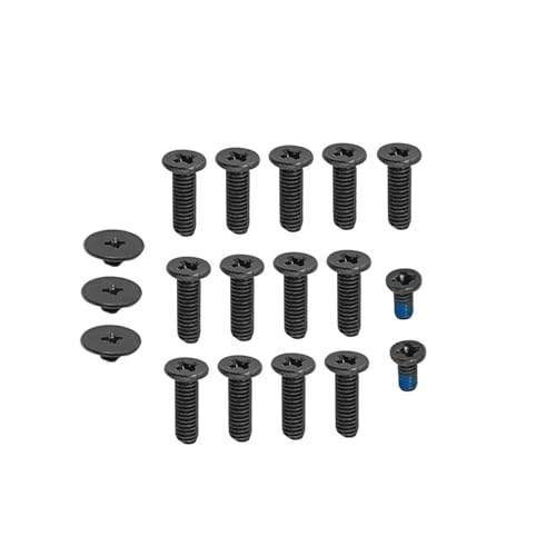 HSSDTECH Sc-re-ws Untergehäuse für Dell Inspiron 5565 5567 P66F P66F001 P66F002 P66F003 Untergehäuse Sc-re-ws Schwarz (13 dick, 2 lang, 3 kurz), 18 Stück von HSSDTECH