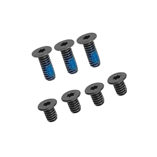 HSSDTECH Schwarze Sockelschrauben für Lenovo Slim 7 14IAP7 82SX Slim 7 14ARH7 82UV IdeaPad Slim 7 Pro-14IHU5 82QT Yoga Slim 7 Pro-14ACH5 D 82NJ (4 lange Schrauben + 3 kurze Schrauben) von HSSDTECH