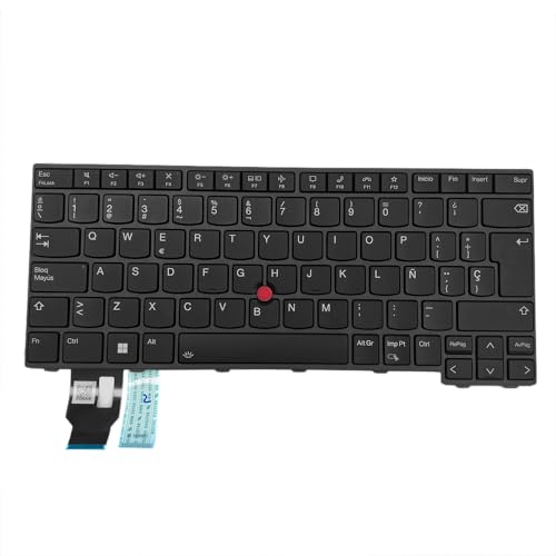 HSSDTECH Spanische Tastatur (ES) mit Hintergrundbeleuchtung für Lenovo ThinkPad T14s Gen 3, T14s Gen 4, ThinkPad P14s Gen 3, P14s Gen 4, ThinkPad L14 Gen 3, L14 Gen 4 Keyboard Backlight Spanisch ISO von HSSDTECH