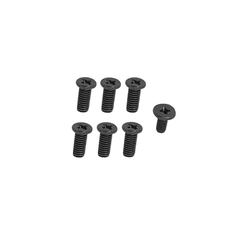HSSDTECH Untere Bodenabdeckung Ca-se Sc-re-ws Ersatz für HP Envy X360 15-CP 15Z-CP 15-CN 15T-CN Untergehäuse Sc-re-ws Schwarz (6 dick und 1 dünn), 7 Stück von HSSDTECH