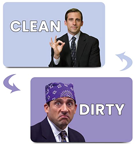 HSSPIRITZ The Office Michael Scott Prison Mike Geschirrspüler-Magnet Clean Dirty Schild Indikator Magnet Doppelseitiger Flip mit Metall-Magnetplatte Universal Küche Geschirrspüler Reversible HSSPIRITZ The Office Michael Scott Prison Mike Geschirrspüler-Magnet Clean Dirty Schild Indikator Magnet Doppelseitiger Flip mit Metall-Magnetplatte Universal Küche Geschirrspüler Reversible von HSSPIRITZ