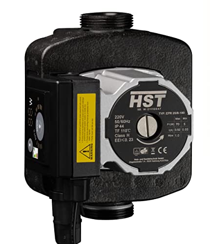 HST | Hocheffiziente Heizungspumpe | Umwälzpumpe | HST EPR 25-8/180 mm | Förderhöhe 8 Meter | Drehzahlregelung über PWM Signal von HST-AUSTRIA