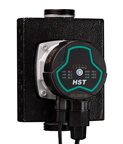 HST | Hocheffiziente Heizungspumpe | Umwälzpumpe | HST EPS 25-6/180 mm | Förderhöhe 6 Meter | Drehzahlregelung über PWM Signal von HST-AUSTRIA