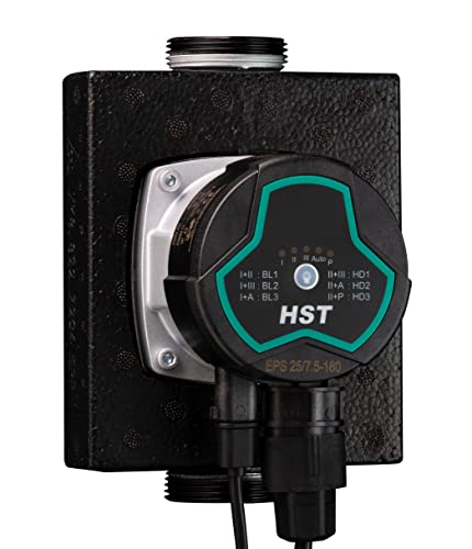 HST | Hocheffiziente Heizungspumpe | Umwälzpumpe | HST EPS 25-7.5/180 mm | Förderhöhe 7.5 Meter | Drehzahlregelung über PWM Signal von HST-AUSTRIA