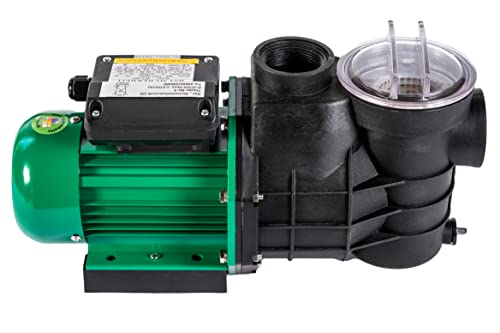 HST Leis Poolpumpe 12 m3/Std, bis 50 m³ Beckengröße, 550 W, Filterpumpe mit geringer Energieaufnahme zur Kostensenkung, selbstansaugend, Robuste Pool Pumpe mit Filter und Vorfilterfunktion von HST Sicherheitstechnik