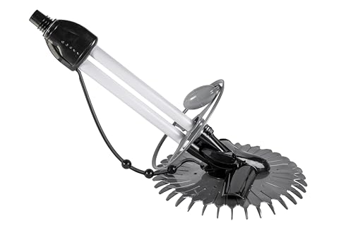 HST Poolsauger Poolreiniger Bodensauger Schwimmbadreiniger Set mit 10 Meter Schlauch Automatik Poolbodenreiniger, Adapter für Skimmer Anschluss Pool Zubehör von HST Sicherheitstechnik