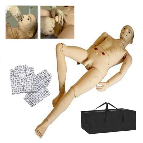 Männliche Patientenpflegepuppe aus PVC for das Training geriatrischer Pflegefähigkeiten – ideal for die medizinische Ausbildung und Lehre von HSTBLEOO