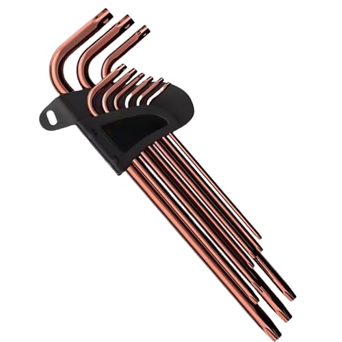 HSTWODE 1 Stück Innensechskant Satz Hartmetallstahl, perfekter Schraubenkontakt,| 2.6mm-8.5mm | 9-teiliges Set, inklusive Aufbewahrungsbox | für Zuhause & Profi (Extra lang) von HSTWODE